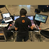 Flight Case for Avid S6L-24D with Doghouse, Casters and Laptop Monitor Arm by Santosom