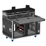 AVPro Case for Regie Double Sliding Slam Door Rack 2x (12U+2U) and 4 Monitors by Santosom