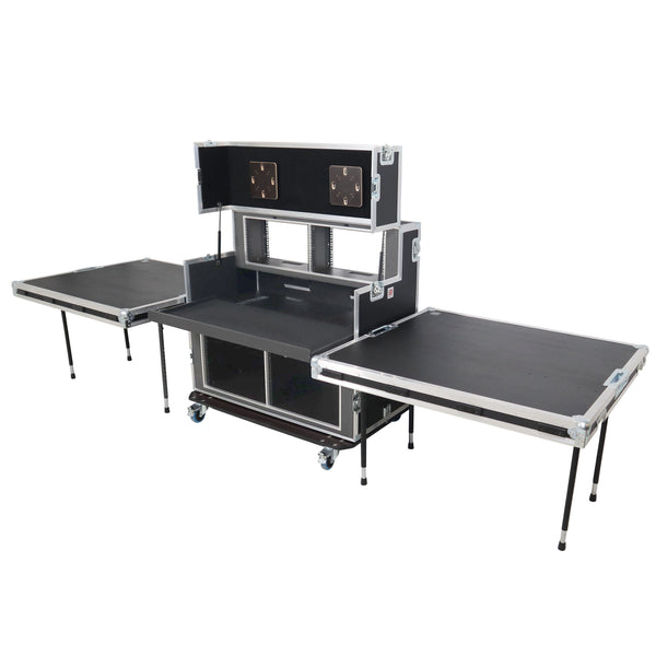 Video Controller Regie 2x 24" Monitors + rack, 560-BRR 9U + 6U by Santosom