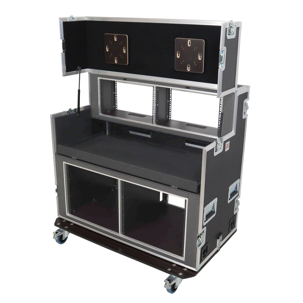 Video Controller Regie 2x 24" Monitors + rack, 560-BRR 9U + 6U by Santosom