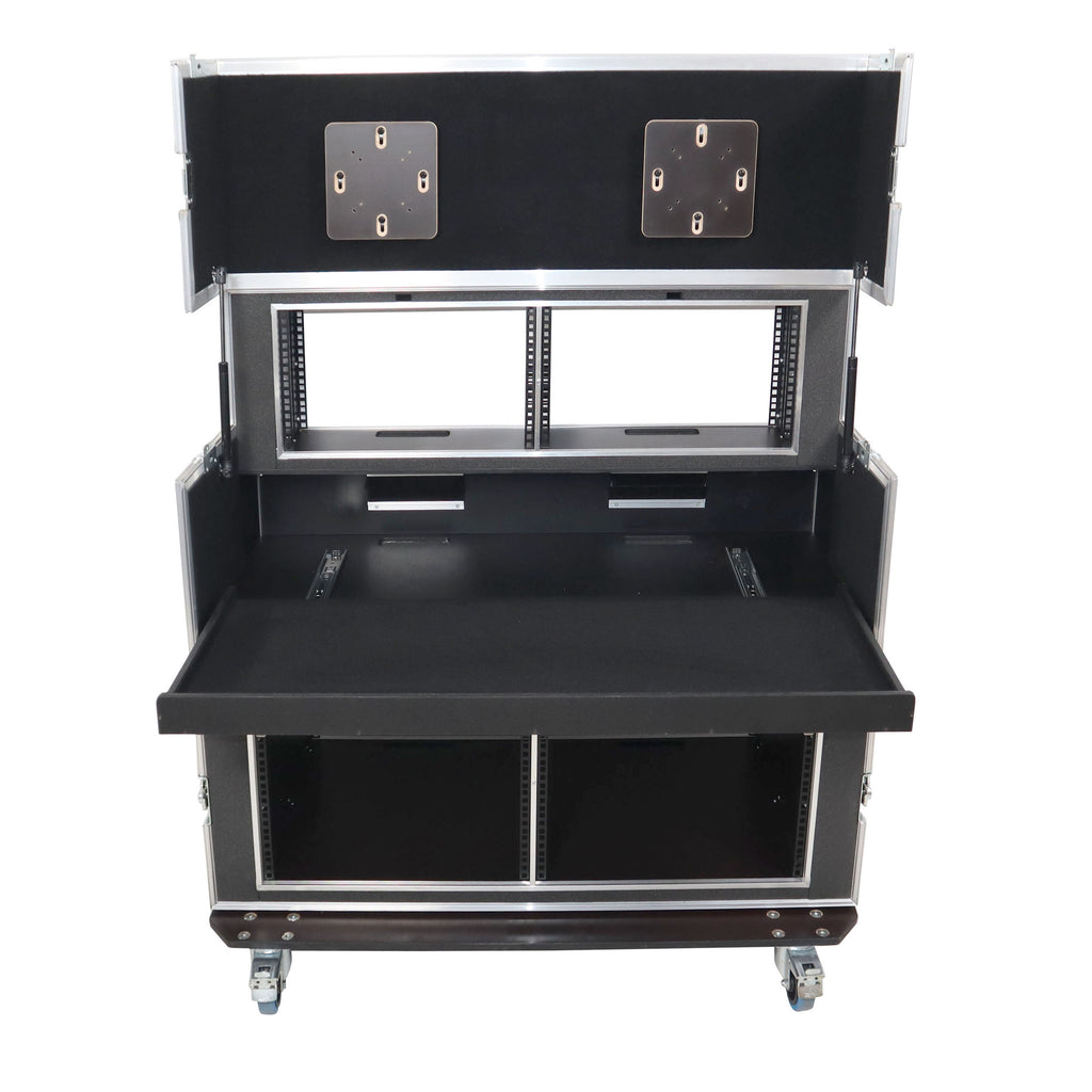 Video Controller Regie 2x 24" Monitors + rack, 560-BRR 9U + 6U by Santosom