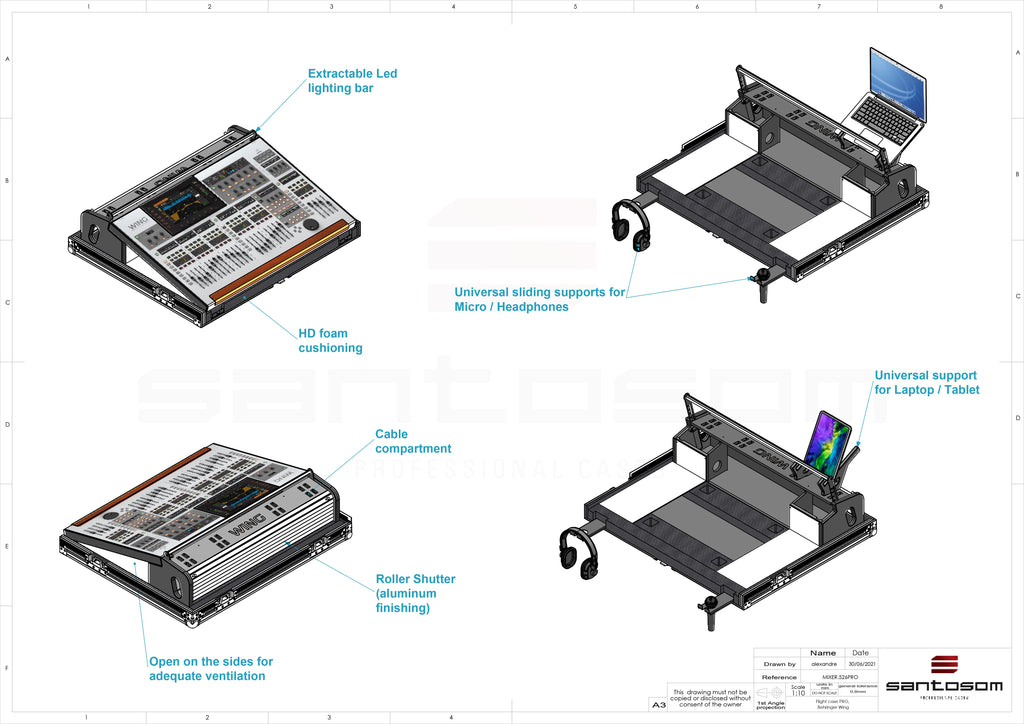 Flight Case for Behringer Wing with Doghouse by Santosom