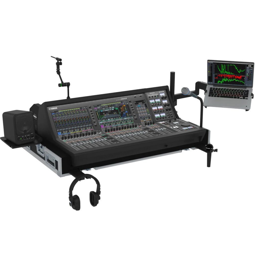 Flight Case for Yamaha DM7EX with Doghouse, Casters and Laptop Monitor Arm by Santosom