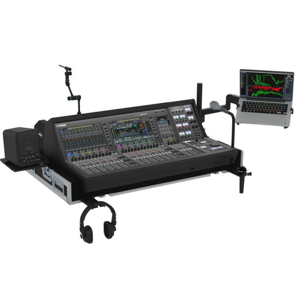 Flight Case for Yamaha DM7EX with Doghouse, Casters and Laptop Monitor Arm by Santosom