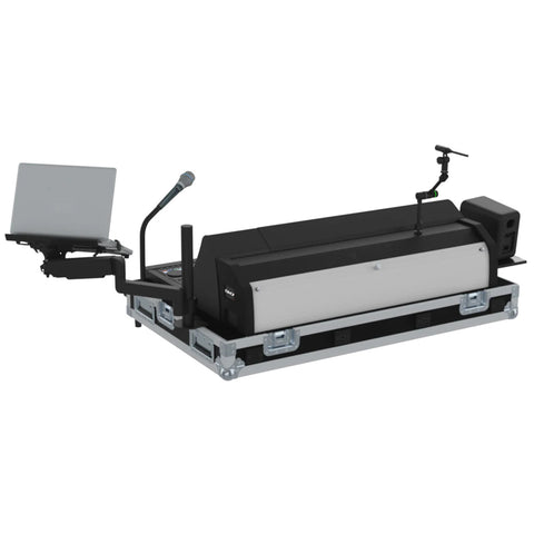 Flight Case for Yamaha DM7EX with Doghouse, Casters and Laptop Monitor Arm by Santosom