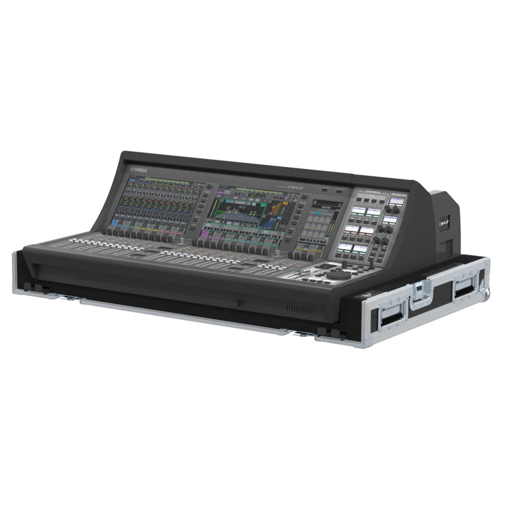 Flight Case for Yamaha DM7EX with Doghouse, Casters and Laptop Monitor Arm by Santosom