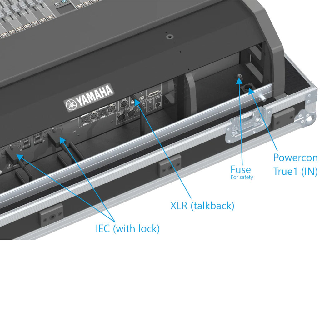 Flight Case for Yamaha DM7EX with Doghouse, Casters and Laptop Monitor Arm by Santosom
