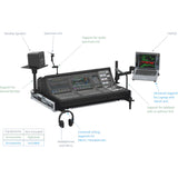 Flight Case for Yamaha DM7EX with Doghouse, Casters and Laptop Monitor Arm by Santosom
