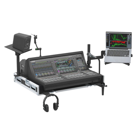 Flight Case for Yamaha DM7 with Doghouse, Casters and Laptop Monitor Arm by Santosom