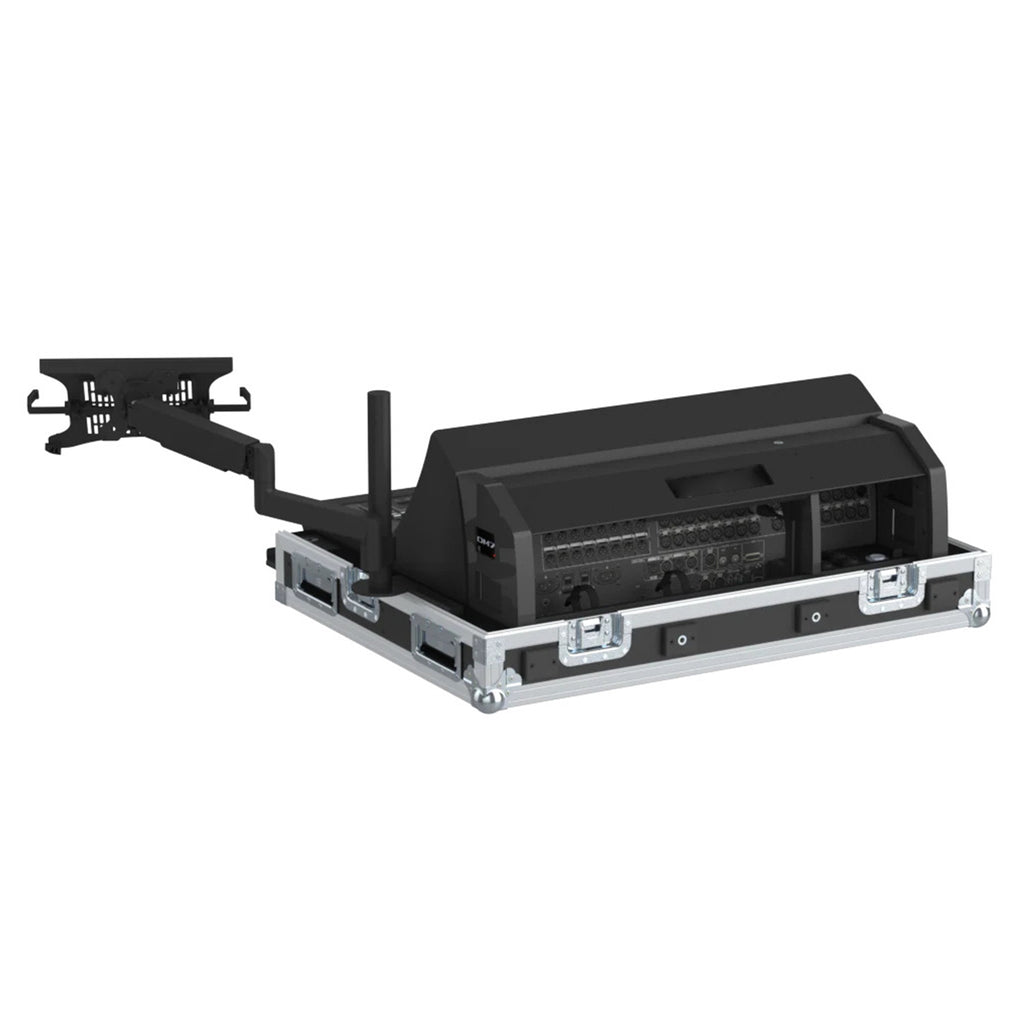 Flight Case for Yamaha DM7 with Doghouse, Casters and Laptop Monitor Arm by Santosom