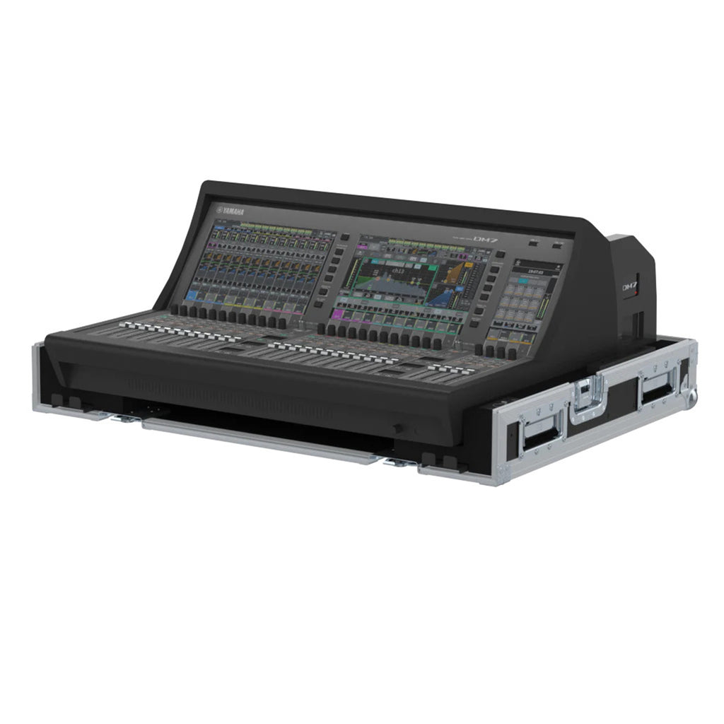 Flight Case for Yamaha DM7 with Doghouse, Casters and Laptop Monitor Arm by Santosom