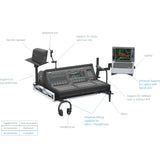 Flight Case for Yamaha DM7 with Doghouse, Casters and Laptop Monitor Arm by Santosom