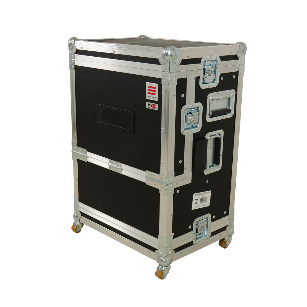 Flight case Regie 4, Roland VR-4HD LCD 19" 3U by Santosom