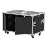 2x14U Rack Double Sliding Slam Door Rack Case 25" deep by Santosom