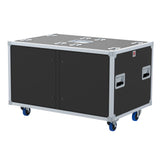 2x14U Rack Double Sliding Slam Door Rack Case 25" deep by Santosom