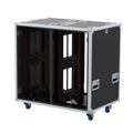 2x22U Rack Double Sliding Slam Door Rack Case 22" deep by Santosom