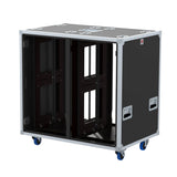 2x22U Rack Double Sliding Slam Door Rack Case 22" deep by Santosom