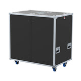 2x22U Rack Double Sliding Slam Door Rack Case 22" deep by Santosom