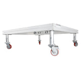 StageQ™ Locking Staging 16" Height Stage Legs with 5" Rubber Steel Casters | Set of 4
