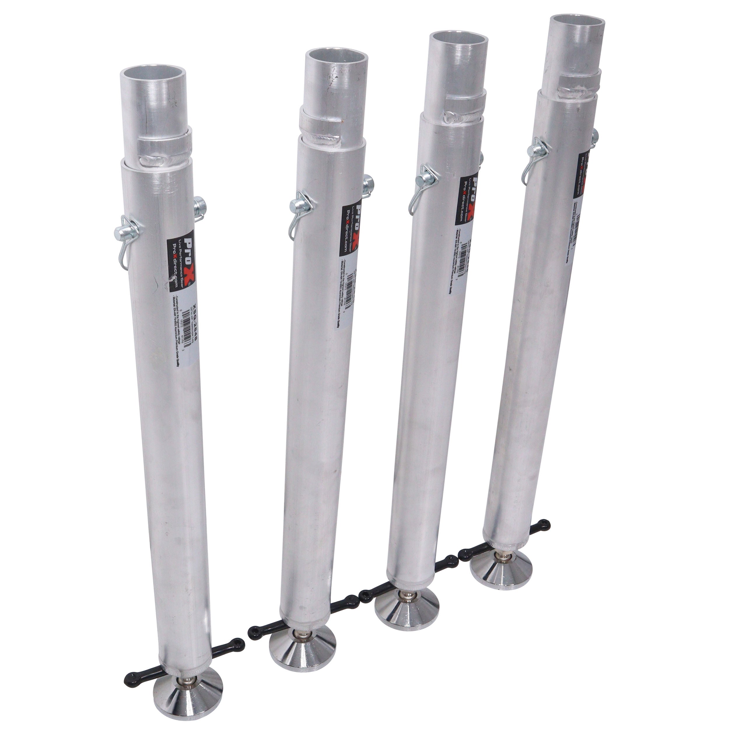 Set of Four StageQ Platform Telescoping Legs 28 to 48 inch Height Adjustable Legs Only