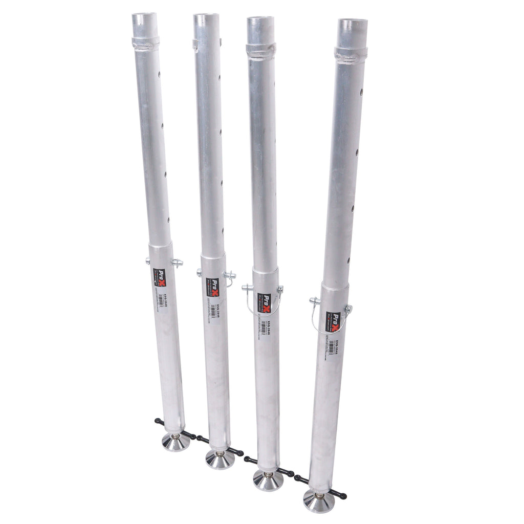 Set of Four StageQ Platform Telescoping Legs 28 to 48 inch Height Adjustable Legs Only