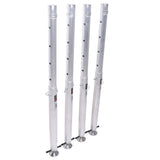 Set of Four StageQ Platform Telescoping Legs 28 to 48 inch Height Adjustable Legs Only