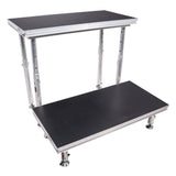 StageQ 2 ft x 4 ft Stage Deck w/ 4 Adjustable 28–48 inch Legs