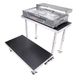 StageQ 2 ft x 4 ft Stage Deck w/ 4 Adjustable 28–48 inch Legs