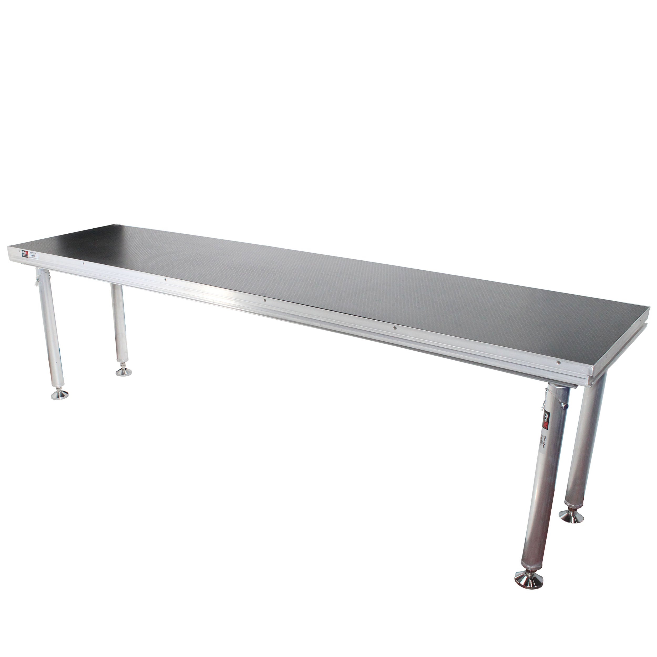 StageQ 2 ft x 8 ft Stage Deck w/ 4 Adjustable 28–48 inch Legs