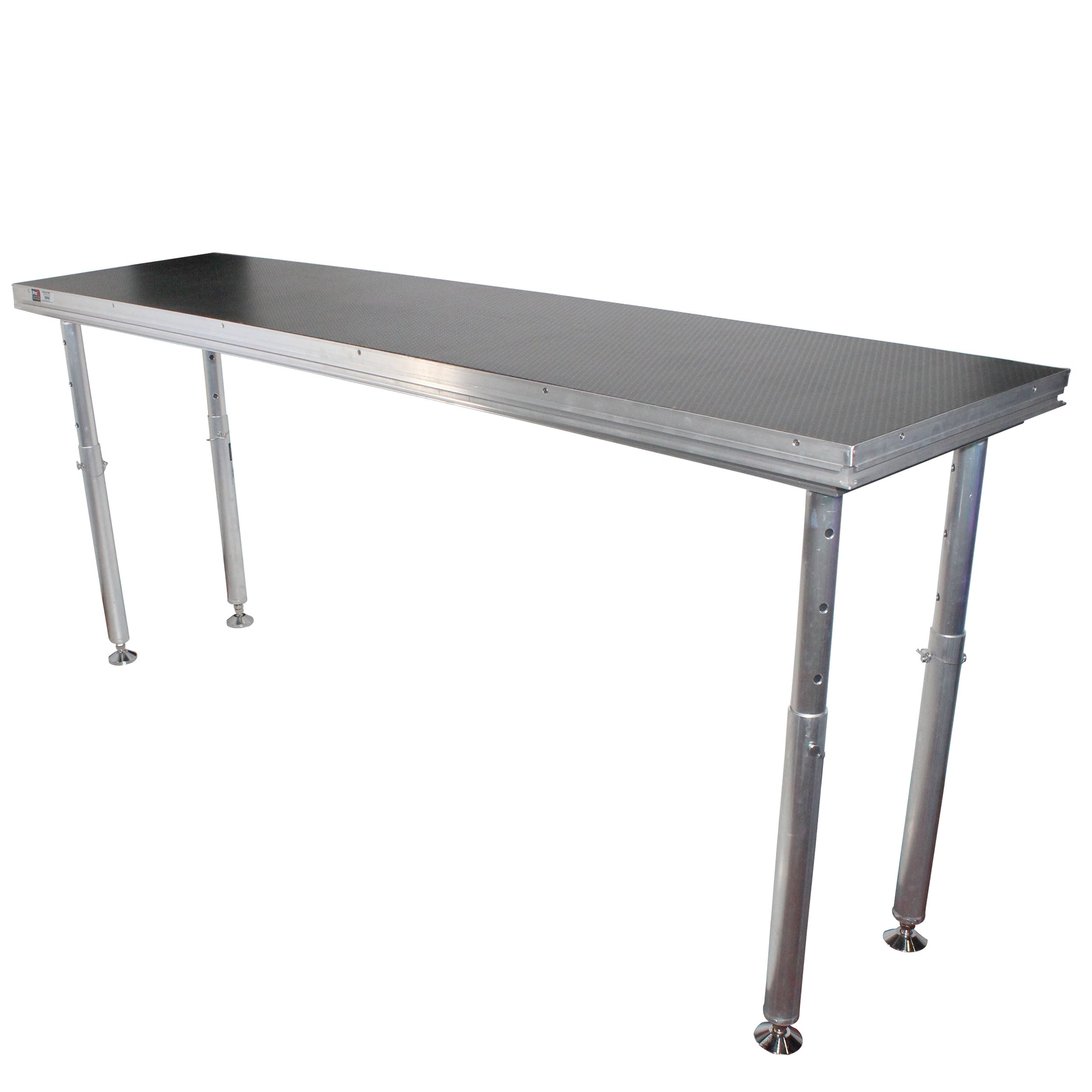 StageQ 2 ft x 8 ft Stage Deck w/ 4 Adjustable 28–48 inch Legs