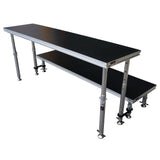 StageQ 2 ft x 8 ft Stage Deck w/ 4 Adjustable 28–48 inch Legs