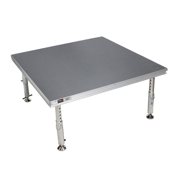 StageQ 4 ft x 4 ft Stage Deck w/ 4 Adjustable 28–48 inch Legs