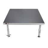 StageQ 4 ft x 4 ft Stage Deck w/ 4 Adjustable 28–48 inch Legs
