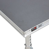 StageQ 4 ft x 4 ft Stage Deck w/ 4 Adjustable 28–48 inch Legs