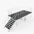 8FT x 16FT Stage Q 4 Stage Platforms Social Distancing Package Height Adjustable 28-48 inch