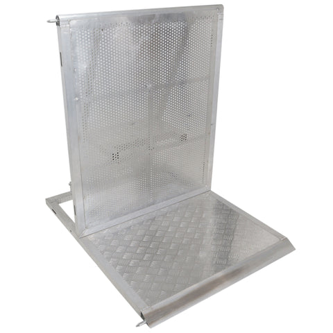 4FT Heavy-duty Aluminum Ventilated Crowd Barrier Barricade and Base