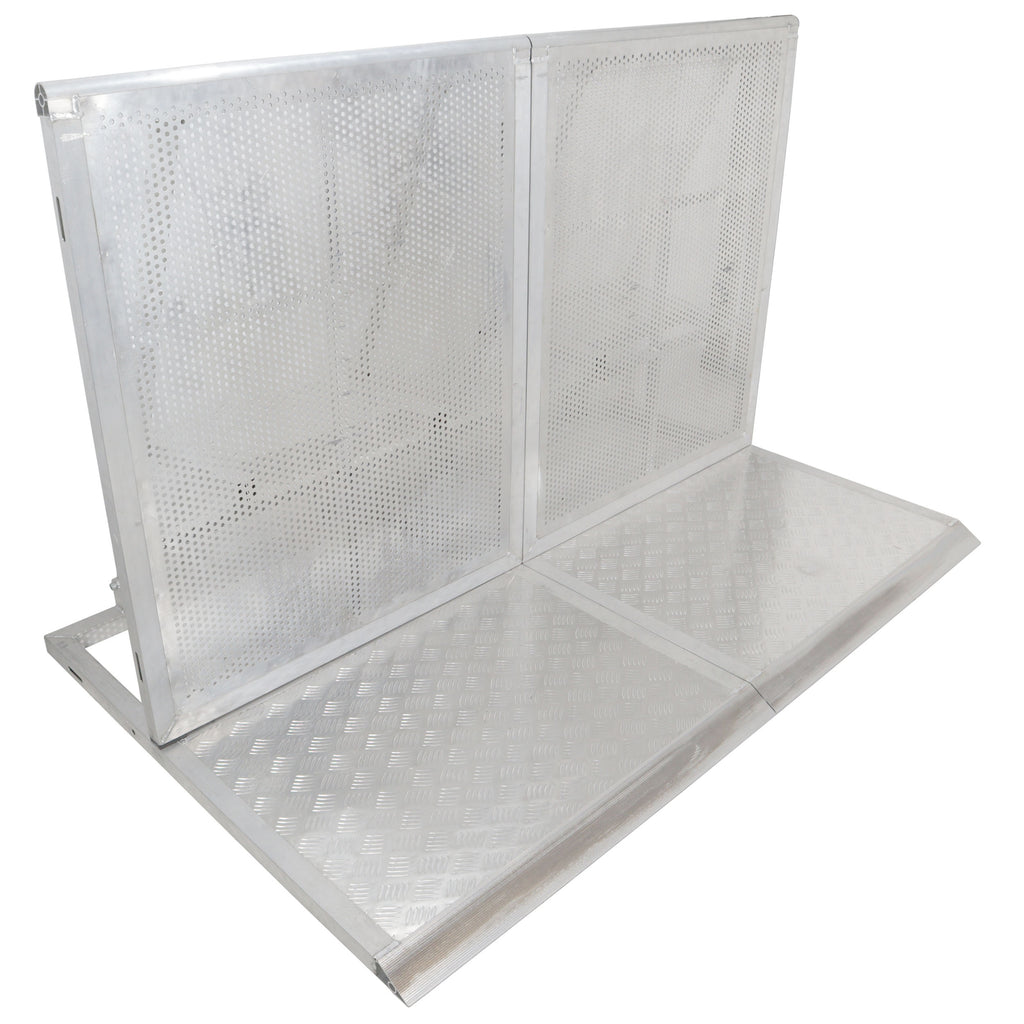 4FT Heavy-duty Aluminum Ventilated Crowd Barrier Barricade and Base