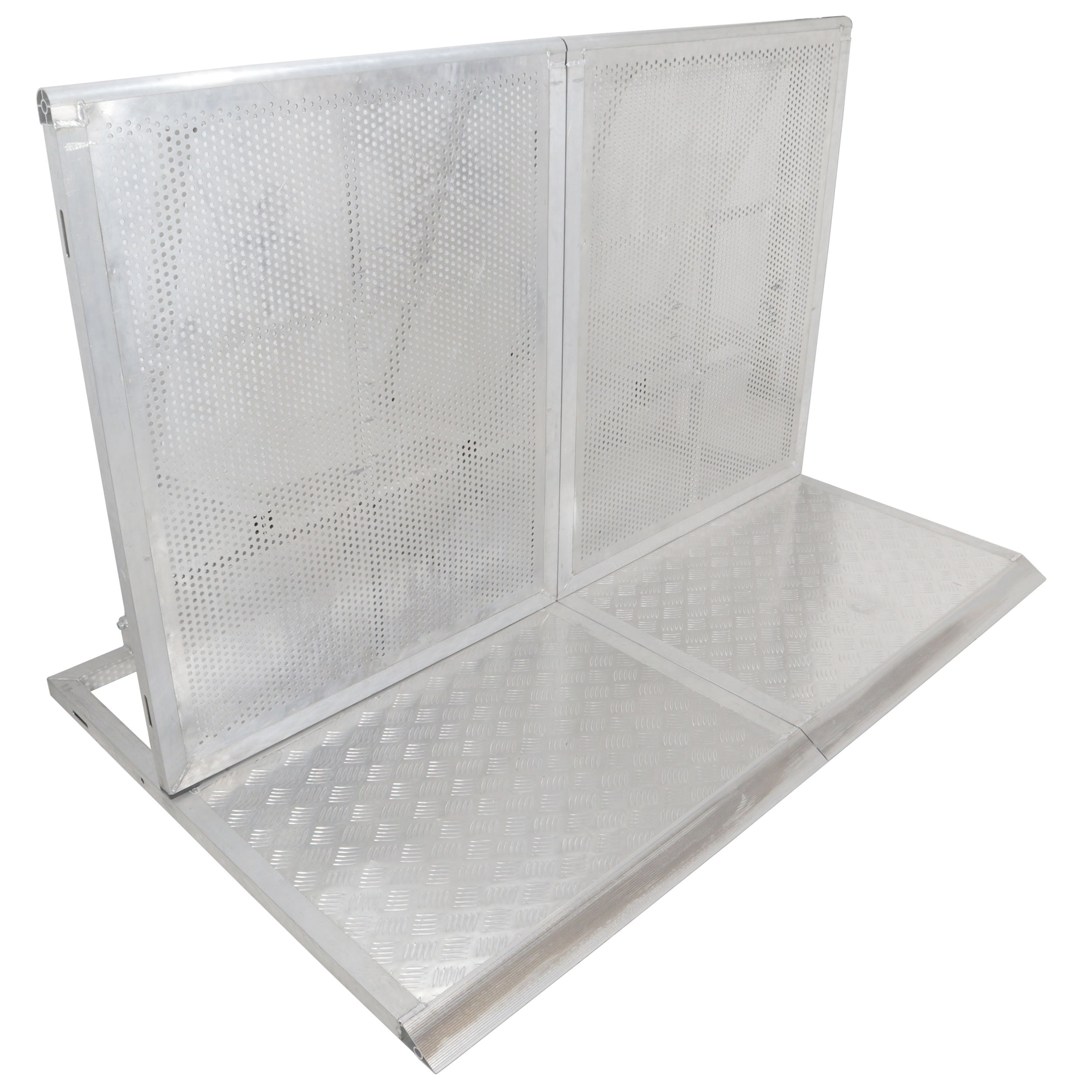 4FT Heavy-duty Aluminum Ventilated Crowd Barrier Barricade and Base