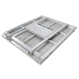 4FT Heavy-duty Aluminum Ventilated Crowd Barrier Barricade and Base