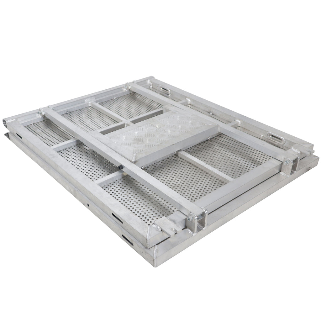 4FT Heavy-duty Aluminum Ventilated Crowd Barrier Barricade and Base