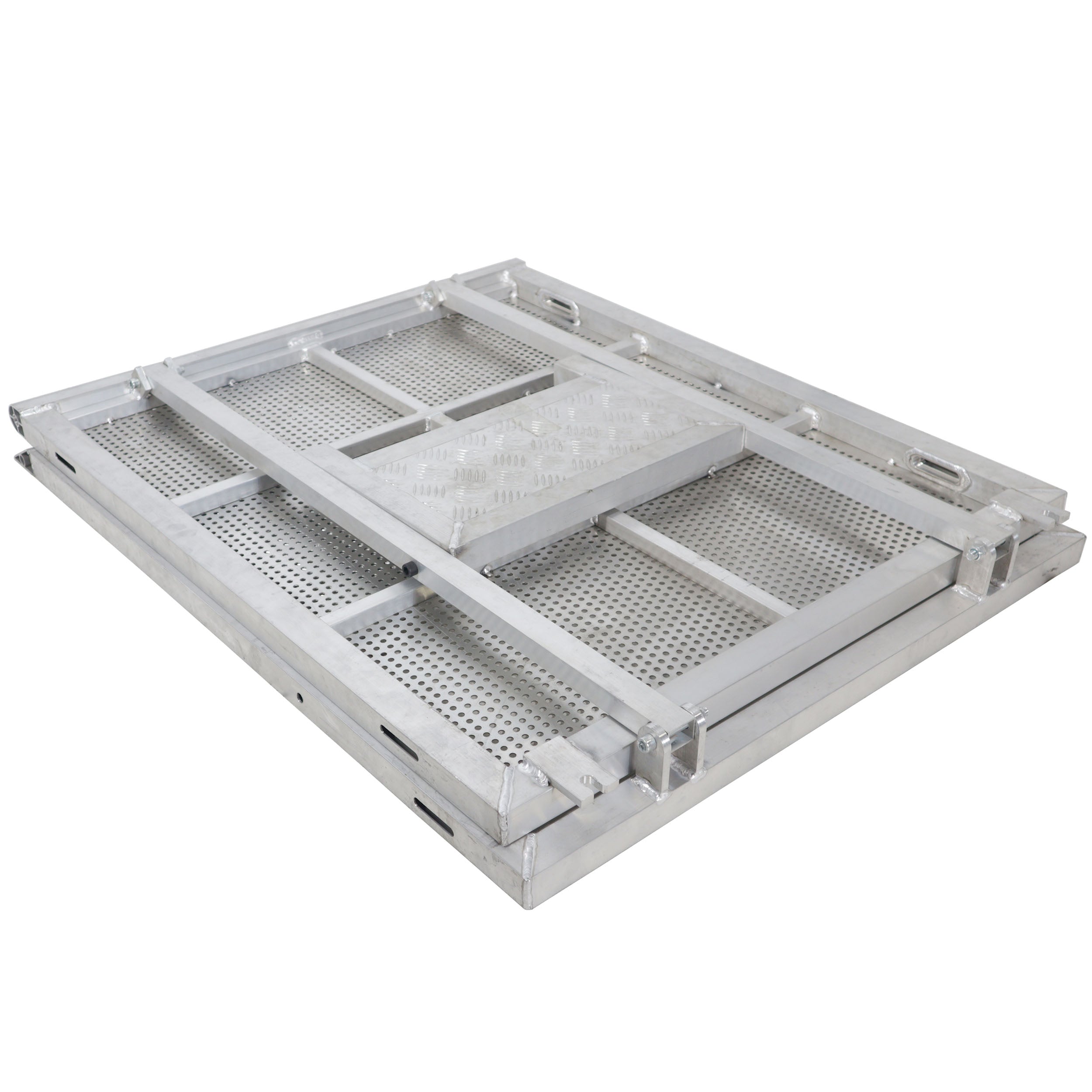 4FT Heavy-duty Aluminum Ventilated Crowd Barrier Barricade and Base