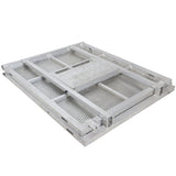 4FT Heavy-duty Aluminum Ventilated Crowd Barrier Barricade and Base