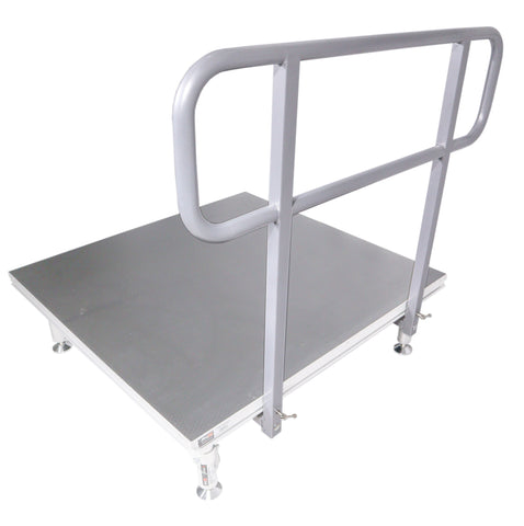 4 FT Professional Single Guard Rail for StageQ Portable Stage Platform