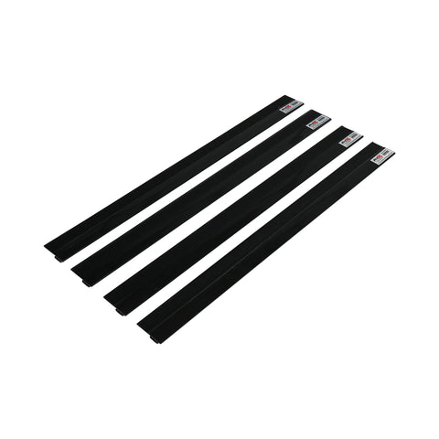 Stage Skirt Hook Profile Bar with Integrated Hook-and-Loop Strip – 2ft Sliding Mount (4 Pack)