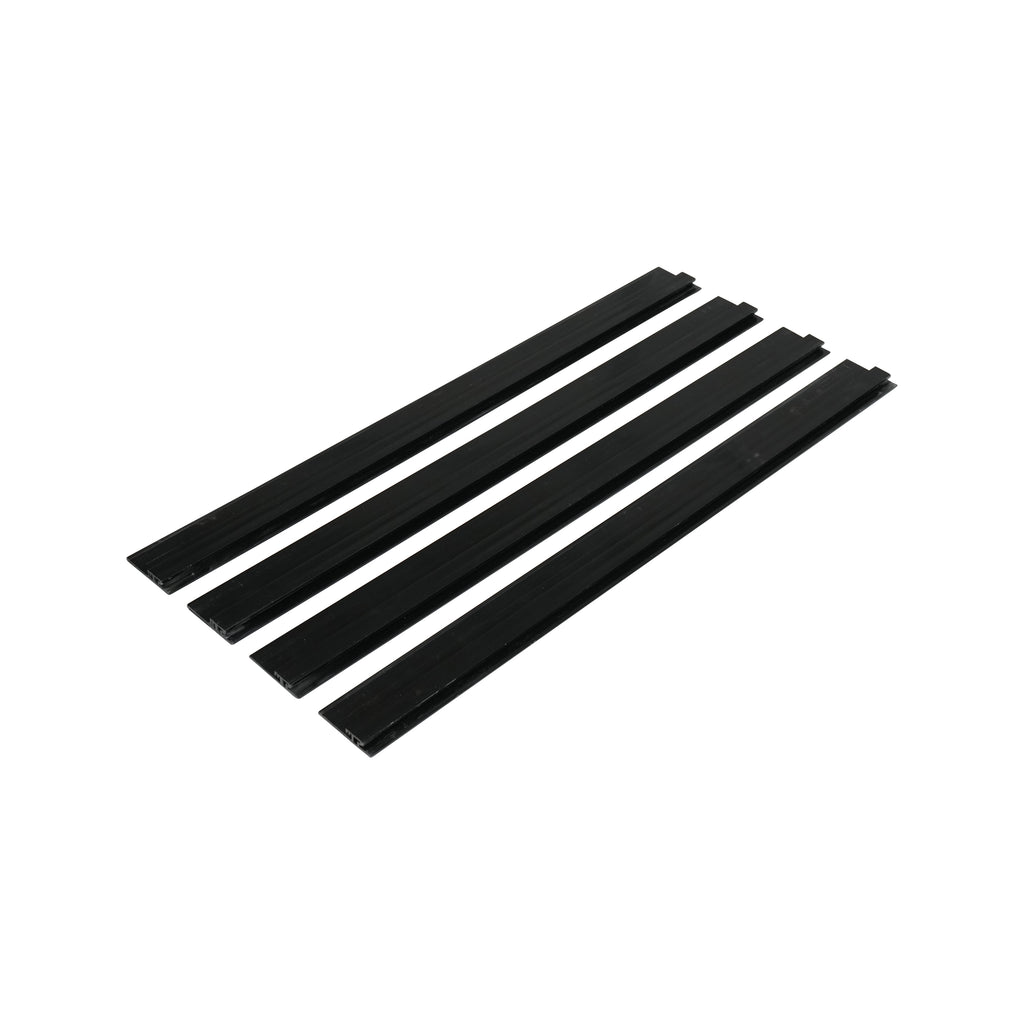 Stage Skirt Hook Profile Bar with Integrated Hook-and-Loop Strip – 2ft Sliding Mount (4 Pack)