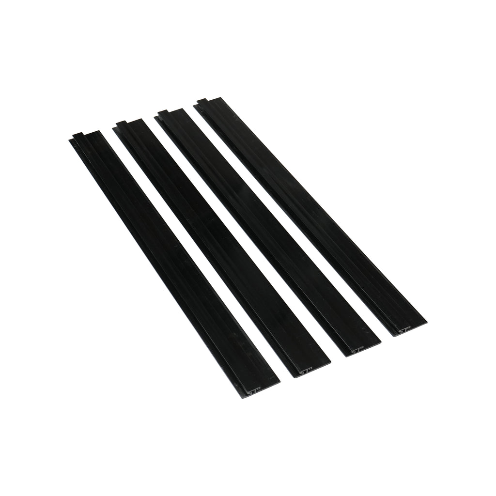 Stage Skirt Hook Profile Bar with Integrated Hook-and-Loop Strip – 2ft Sliding Mount (4 Pack)