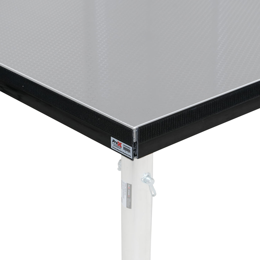 Stage Skirt Hook Profile Bar with Integrated Hook-and-Loop Strip – 2ft Sliding Mount (4 Pack)