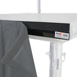 Stage Skirt Hook Profile Bar with Integrated Hook-and-Loop Strip – 2ft Sliding Mount (4 Pack)