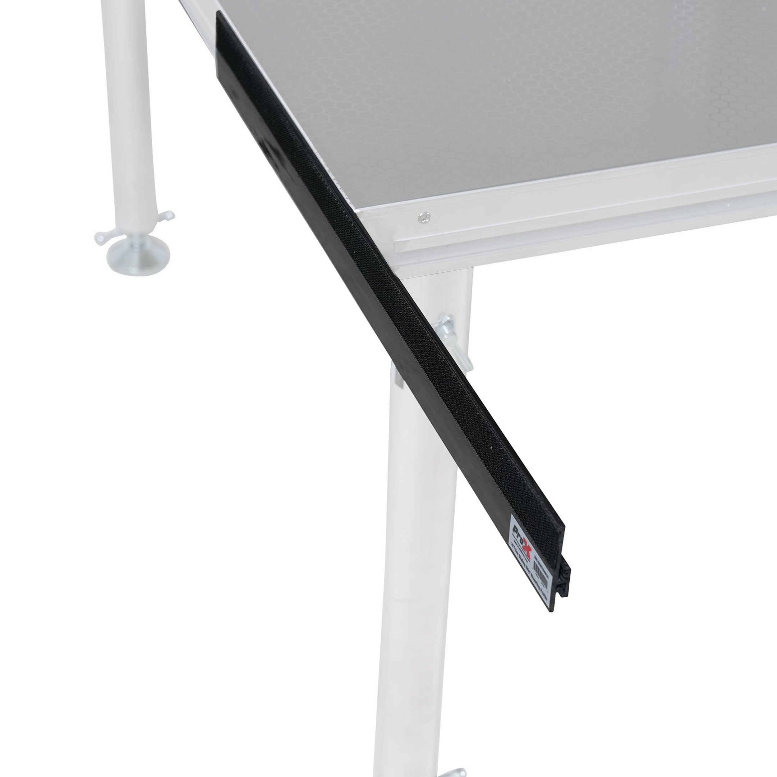 Stage Skirt Hook Profile Bar with Integrated Hook-and-Loop Strip – 2ft Sliding Mount (4 Pack)