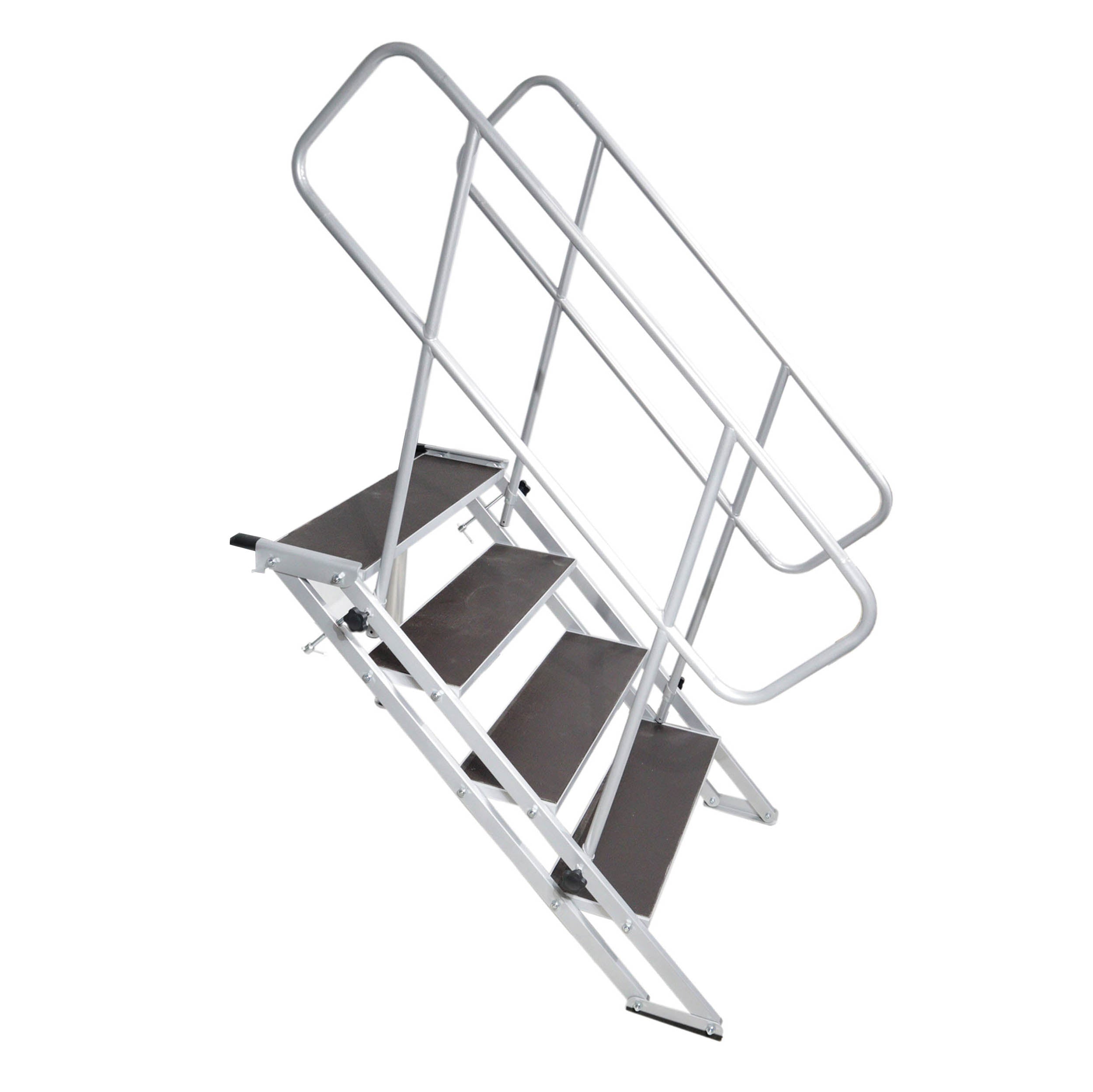 StageQ 4 Step Heavy Duty Foldable Adjustable 29 to 34 Inch with Rail